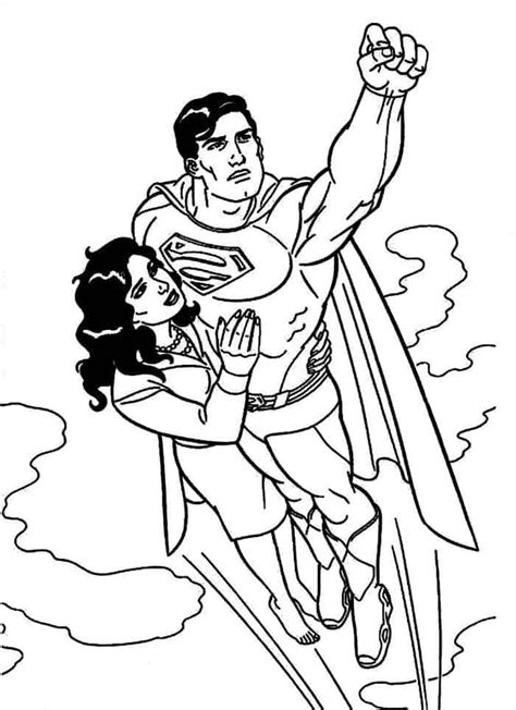 superman  supergirl coloring pages   superman coloring pages