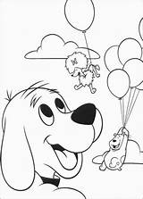 Clifford Coloring Pages Printable Cartoon Uteer sketch template