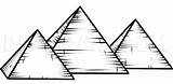 Pyramid Pyramids Giza Egypt Step Dragoart Sketch Coloring Angle Egipto Pngegg Antiguo sketch template