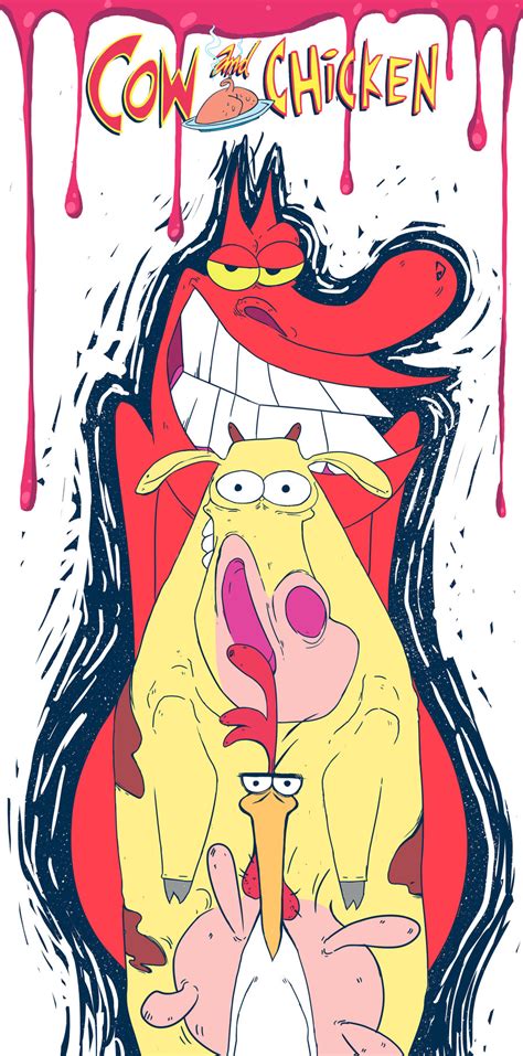 Cow And Chicken By Mikhaildingle On Deviantart