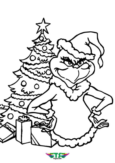 grinch printable coloring pages customize  print