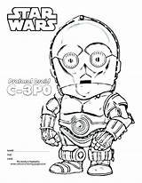 Coloring C3po Pages Getcolorings Print sketch template
