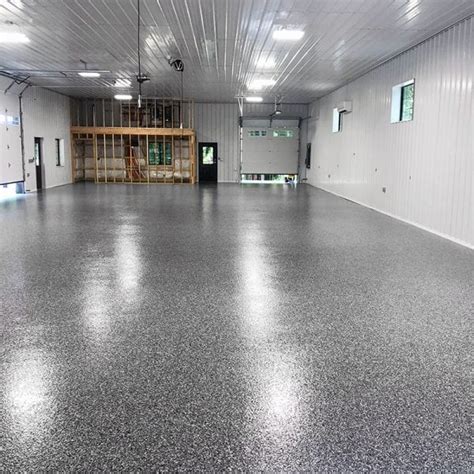pole barn floor coating seamless  day installation  floor coating