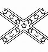 Confederate Rebel sketch template