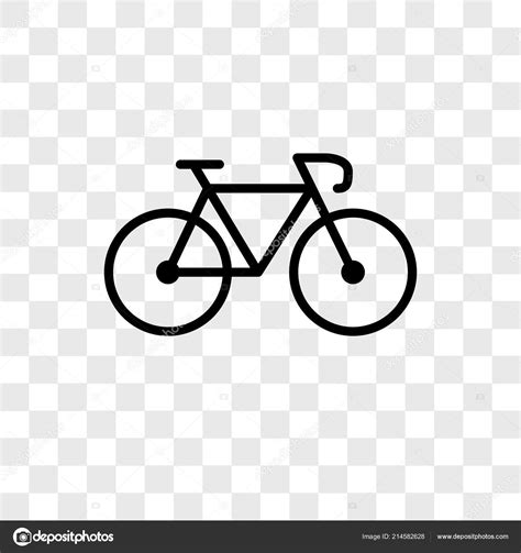 bicycle vector icon isolated transparent background bicycle logo