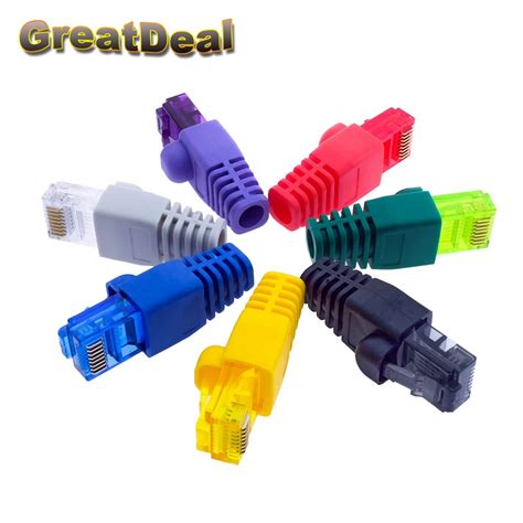 colorful cat cate rj connector rj modular plugs network ethernet cable plug rj