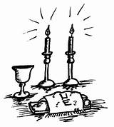 Shabbat Candles Havdalah Inspiration sketch template