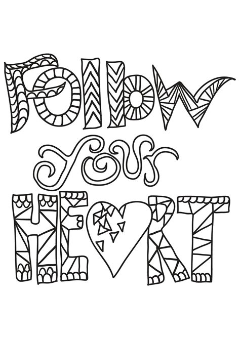coloring pages quotes  adults boringpopcom
