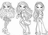 Bratz Coloring Pages Kidz Print Color Printable Getcolorings sketch template