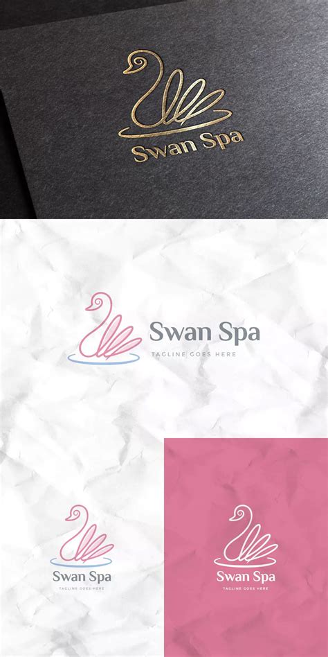 swan spa logo template  empativo  envato elements spa logo design