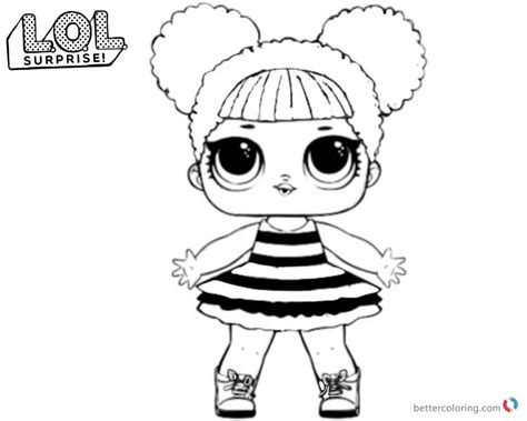 lol surprise coloring pages queen bee  printable coloring pages
