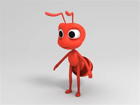 ant character 3d model cgtrader