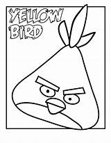 Angry Bird Birds Printable Yellow Coloring Colouring Pages Sheet Gif Ecoloringpage Print Cartoon Verbs Rovio Hit Game Printables Sheets Outline sketch template