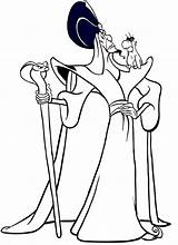 Aladdin Jafar Coloring Pages Disney sketch template