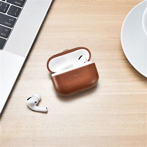 brown leather airpods pro case airpod  case cover airpod etsy