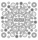 Coloring Pages Smile Words Vector Positive Cute Word Quotes Colouring Color Printable Inspirational Book Emoji Happy Sheets Adult Vectors Inspiring sketch template