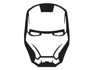 iron man face mask  vinyl decal wall decor stickers amazoncom