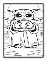 Yoda Colorir Gratuitamente Imprima Criança Sopa Tomando sketch template