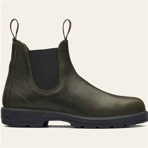 green premium leather chelsea boots mens style  blundstone usa