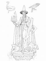 Harry Potter Chamber Secrets Coloring Choose Dermot Power Statue sketch template