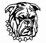 Bulldog Coloring Coloringcrew Dogs sketch template