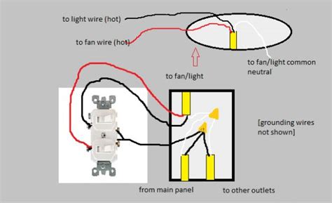 dual pole light switch wiring