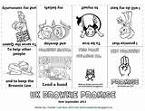 Promise Brownie Brownies Girlguiding Activities Guides Guide Law Mini Owl Toadstool Girl Books Scout Book Rainbow Printable Search Scouts Colouring sketch template