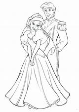 Ariel Colorare Principesse Sirenetta Vestiti Coloriage Sposi Sposa Principessa Coloriages Sirene Walt Merida 1185 sketch template