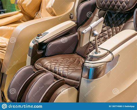 modern leather comfortable massage chair for relax after