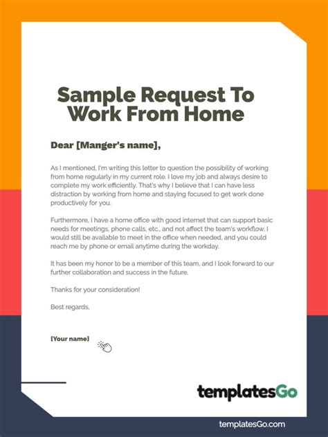 work remotely tips samples request  work  home