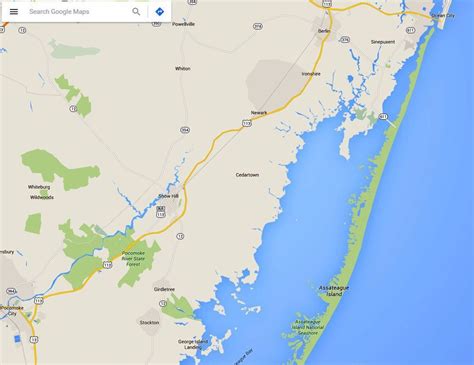 Map Of Maryland Eastern Shore