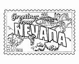 Coloring Nevada Pages Las State Vegas Printables Stamp Usa States Printable Sheets Template Designlooter 531px 4kb Adult Go Choose Board sketch template
