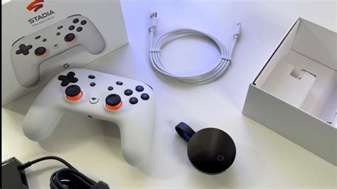 stadia premiere edition console stadia controller chromecast ultra unboxing review  hdr