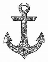 Anchor Coloring Pages Printable Birijus Anchors Adult Navy Beautiful Print Reduced Getcolorings Color Getdrawings sketch template