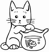 Gambar Kucing Mewarnai Lucu Untuk Cat Hewan Yang Coloring Anak Menggambar Materi Papan Pilih Binatang sketch template