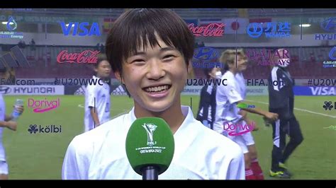 浜野まいか u20女子w杯 対ブラジルヒーローインタビュー maika hamano japan vs brazil