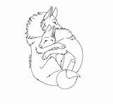 Couple Wolf Lineart Coloring Furry Deviantart Pages Template Sketch sketch template