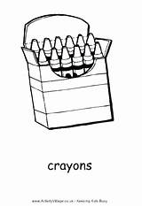Box Crayons Coloring Clipartmag Drawing Crayon sketch template