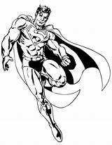 Coloring Pages Heroes Dc Super Popular sketch template