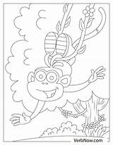 Swinging Monkeys sketch template