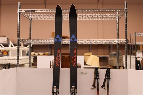 fischer racing cut skis  poles bodnarus auctioneering