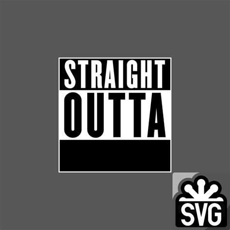 straight outta logo template svg  darkvoidpictures  deviantart