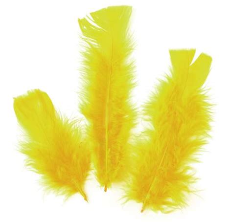 yellow natural loose marabou feathers feathers basic craft supplies craft supplies