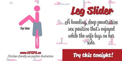 Leg Slider Kneeling Sex Position Illustration With Deep Penetration