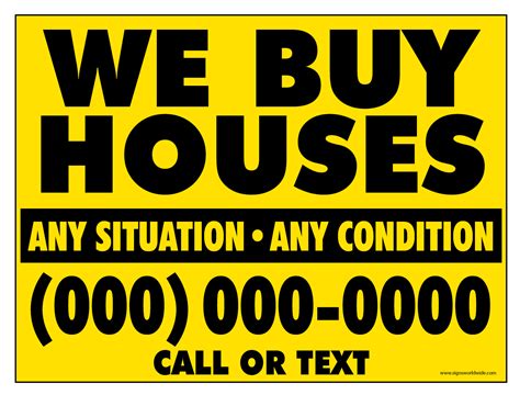 buy   buy houses generic    sign  signs world wide