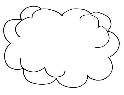 printable cloud coloring pages  kids