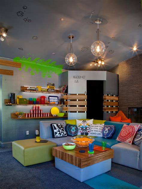 houzz teenage game room design ideas and remodel pictures