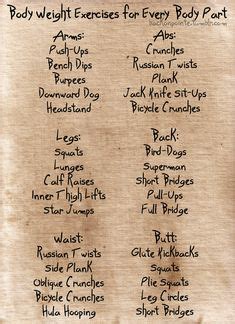 home workouts