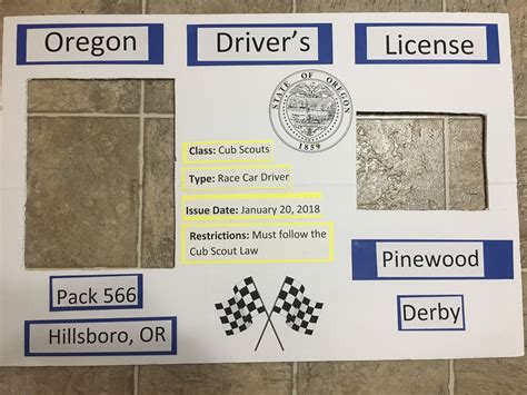 pinewood derby driver license artofit