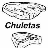 Chuletas Carne sketch template